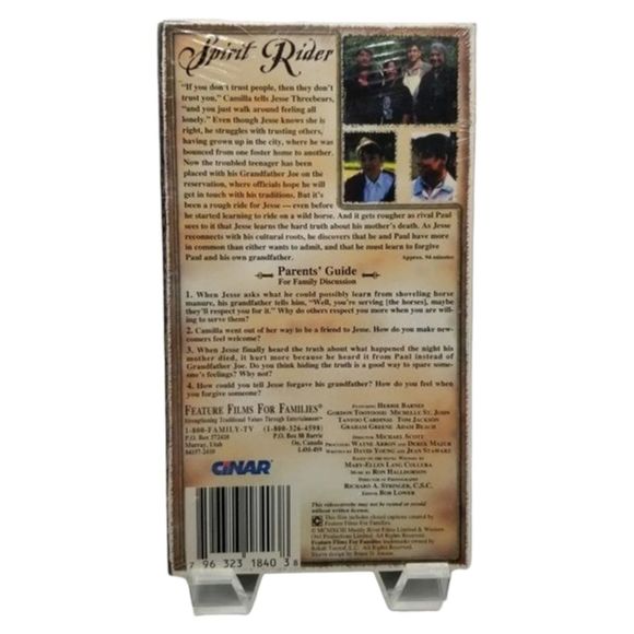 VHS Tape Spirit Rider New Factory Sealed 90s Featured Film Families Video Movie - Picture 2 of 4